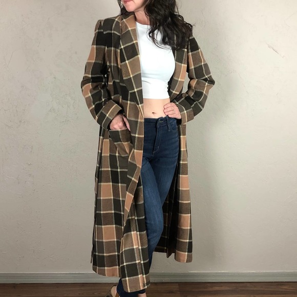Vintage Jackets & Blazers - Vintage 1950s Pendleton Wool Plaid Duster
